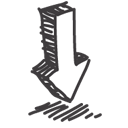 download descending fall decrease down descend icon