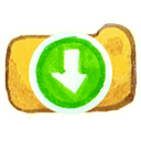 download descending fall decrease down descend icon