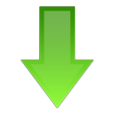 download descending fall decrease down descend icon