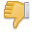 thumb down descend download fall decrease descending icon