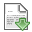 document down alt file paper descend download fall decrease descending icon