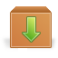 box download package descending fall decrease down descend pack icon