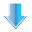 down descend download fall decrease descending icon