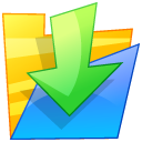 folder down descend download fall decrease descending icon