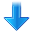 down descend download fall decrease descending icon