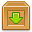 box down descend download fall decrease descending icon