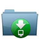 folder download descending fall decrease down descend icon