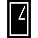 rectangular clock icon