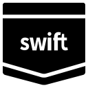 code, coding, e learning, solid, swift, swift language, tutorial icon