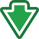direction down descend download fall decrease descending icon