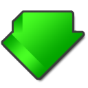 download descending fall decrease down descend icon