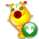 down cartoon descend download fall decrease descending icon