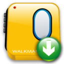 walkman down descend download fall decrease descending icon