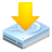 download descending fall decrease down descend icon