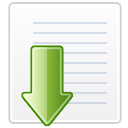 download descending fall decrease down descend icon