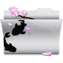 download white folder descending fall decrease down descend icon