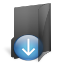 download folder descending fall decrease down descend icon