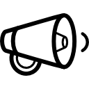 Decrease volume interface speaker outline symbol icon