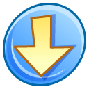 down descend download fall decrease descending icon