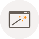 clean, code, coding, development, magic wand, programming, window icon